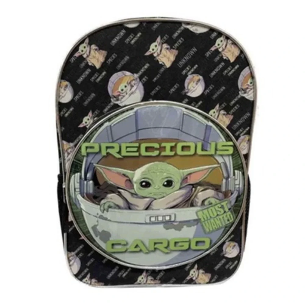 Star Wars‎ Grogu Backpack Kids Black New Precious Cargo Mandalorian Bag